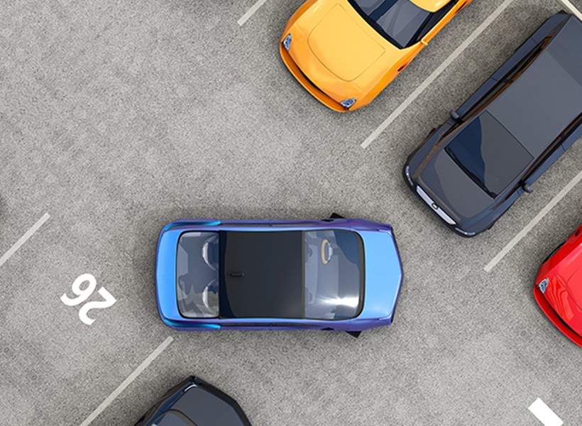 広々とした駐車場